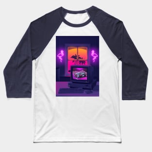 Sunset palms 90s Baseball T-Shirt